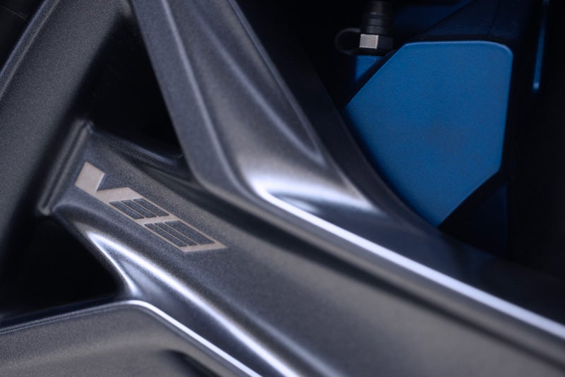 Close-up of the 2026 OPTIQ-V Brembo Performance Front Brakes | Charles Boyd Cadillac in HENDERSON NC